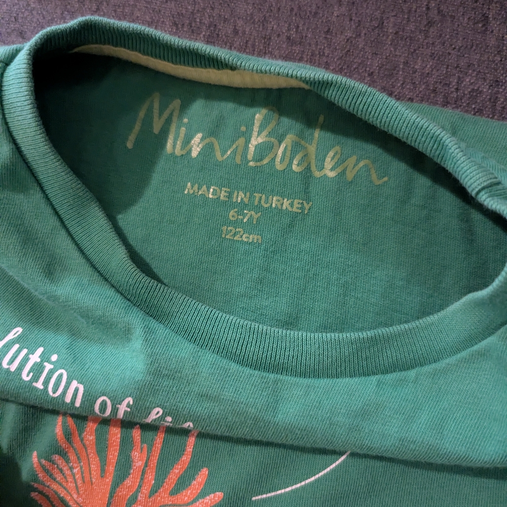 Mini Boden Evolution Of Life Shirt - Picture 3 of 3